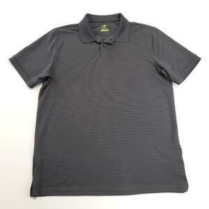 Nordic Track Men's Athletic Fit Polo Shirt Gray Short Sleeve A Size Large